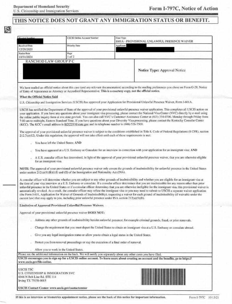 abogados de inmigración, Ranchod Law Group, immigration lawyer sacramento, visa waiver