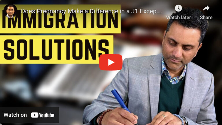Does Pregnancy Make a Difference in a J1 Exceptional Hardship Waiver