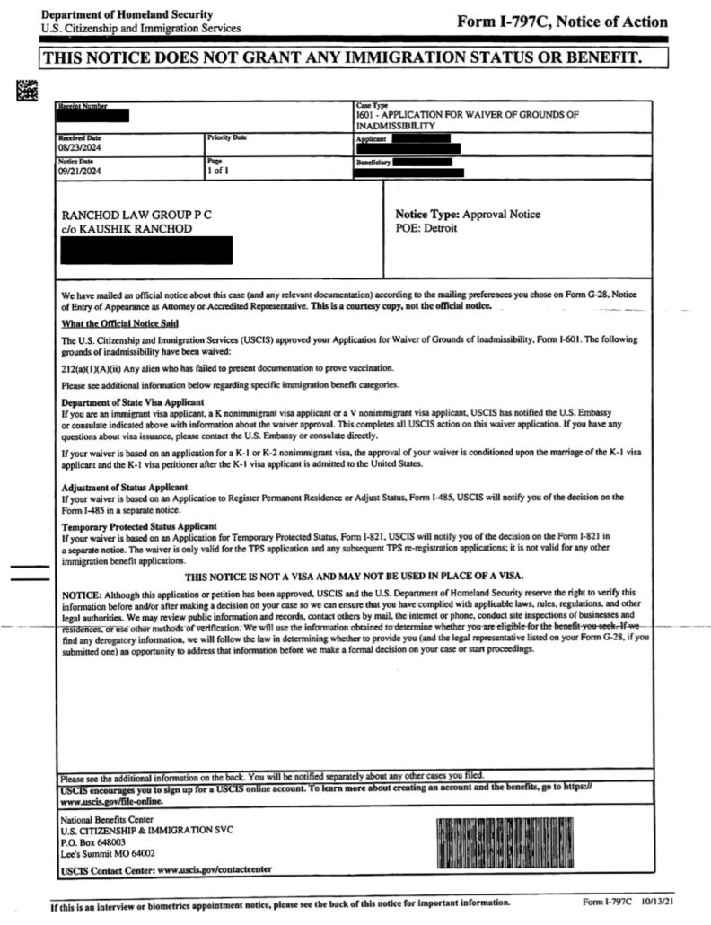 abogados de inmigración, Ranchod Law Group, immigration lawyer sacramento, visa waiver