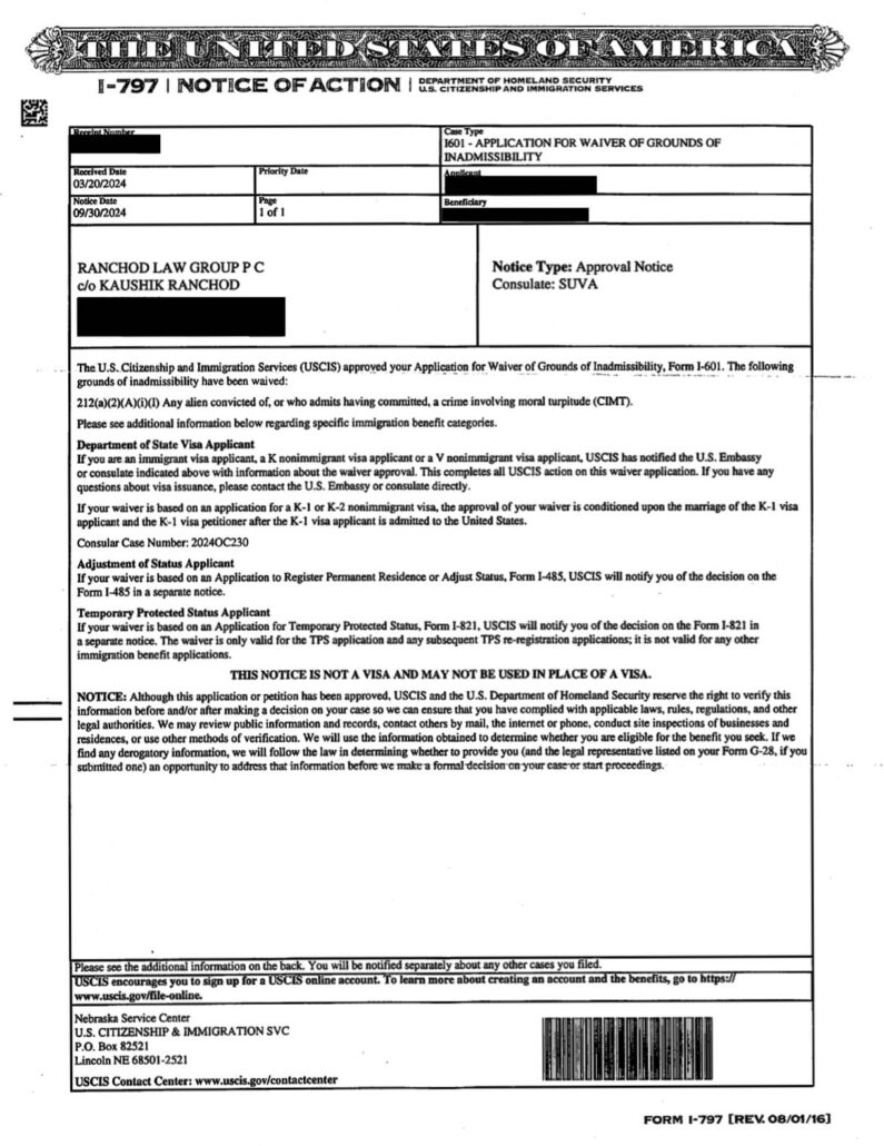 abogados de inmigración, Ranchod Law Group, immigration lawyer sacramento, visa waiver