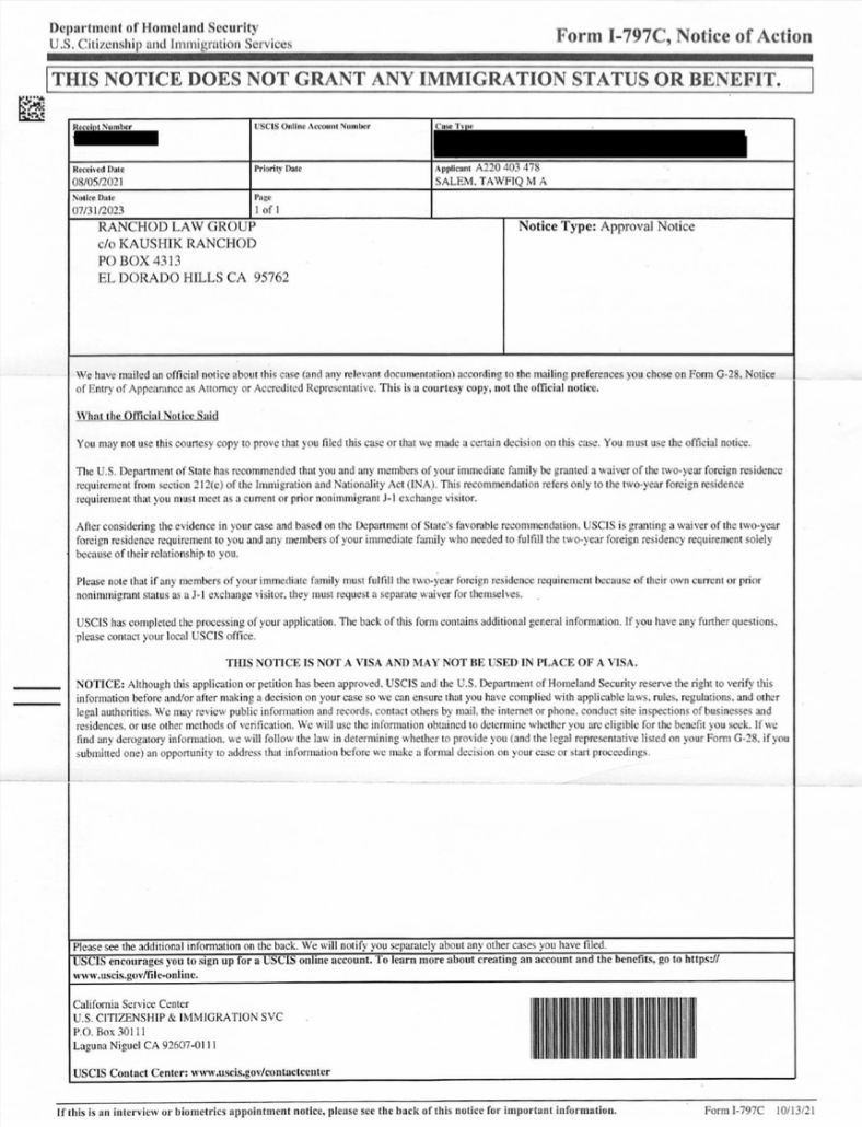 abogados de inmigración, Ranchod Law Group, immigration lawyer sacramento, visa waiver