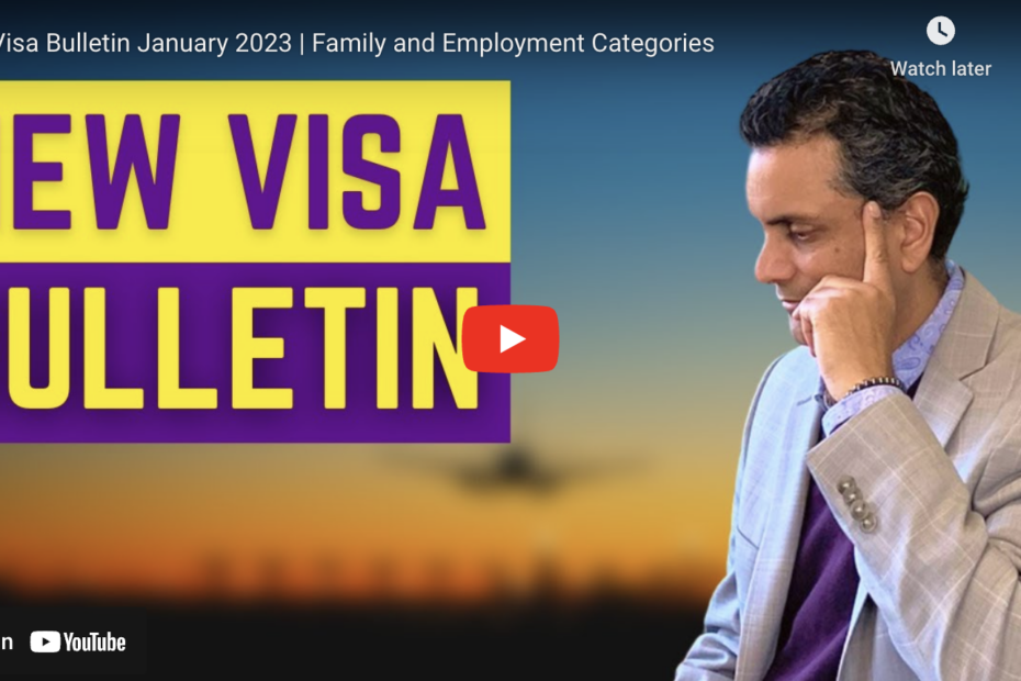 Visa Bulletin January 2023 Family and Employment Categories
