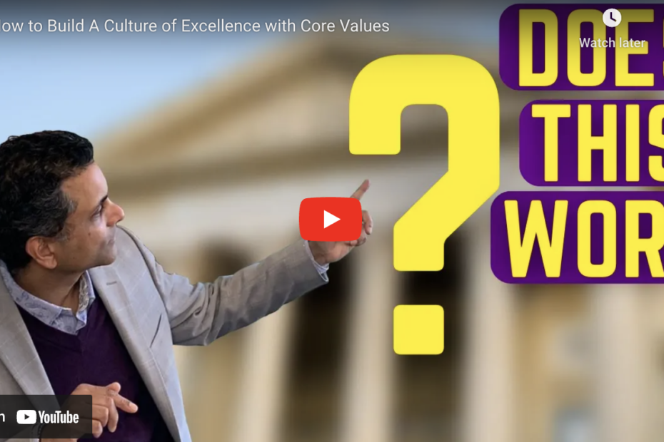 build culture of excellence