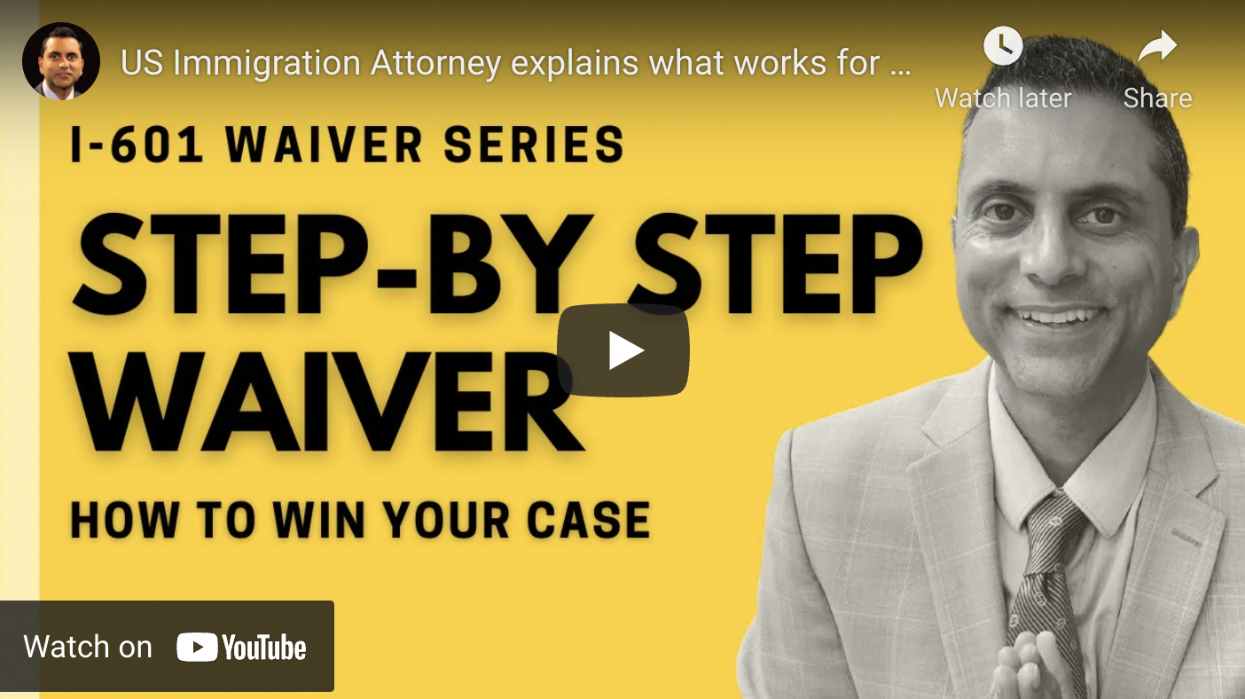 How to win your I601 Waiver Step by Step Waiver